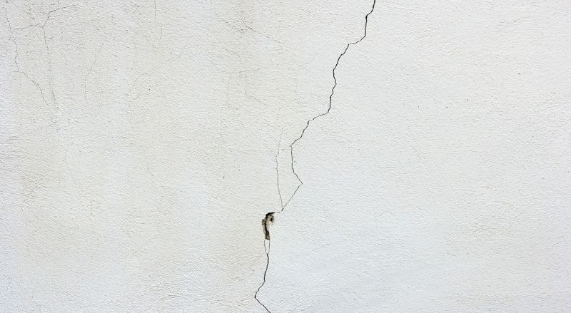 fissure dans un mur