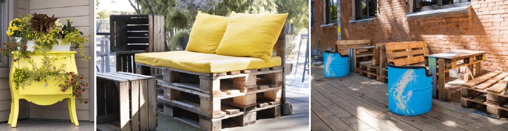 Exemples de réalisations upcycling