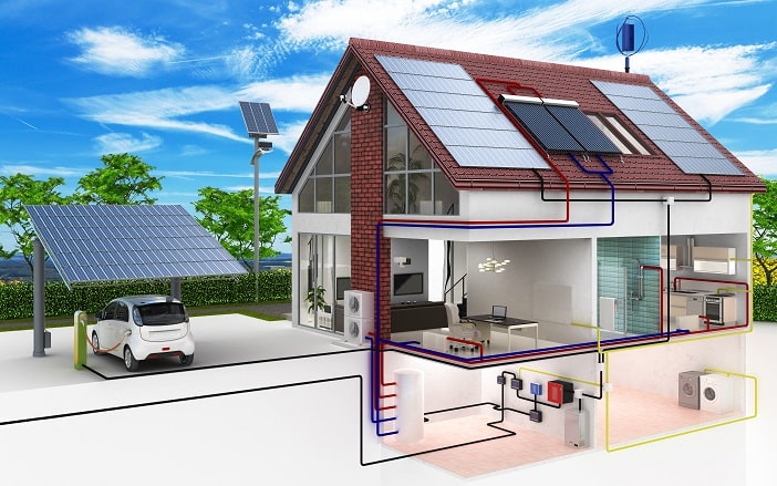 Visuel de synthèse d'une maison passive.