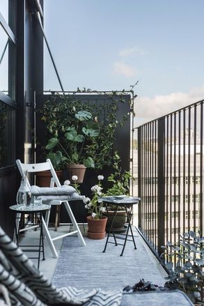 paroi isolante sur un balcon