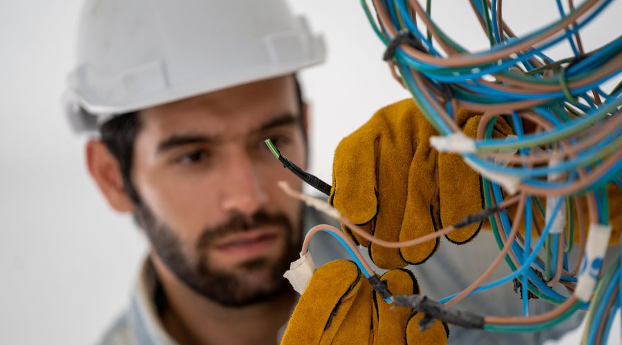 électricien au travail