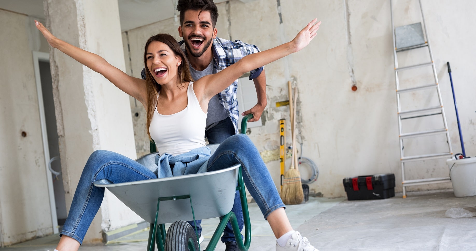 Vie de couple dans une maison en chantier