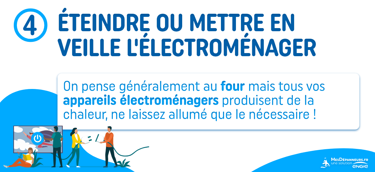 éteindre électroménager 