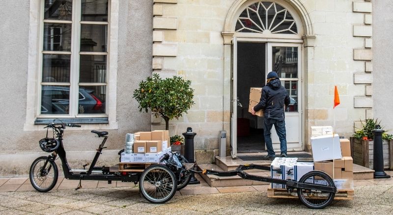 déménagement à vélo