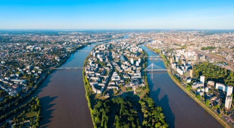 nantes vue du ciel