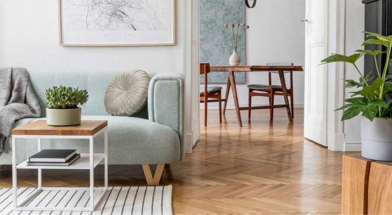 parquet dans un salon à Grenoble