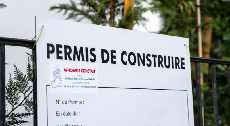 panneau permis de construire