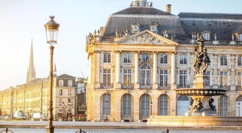 place de la bourse à Bordeaux