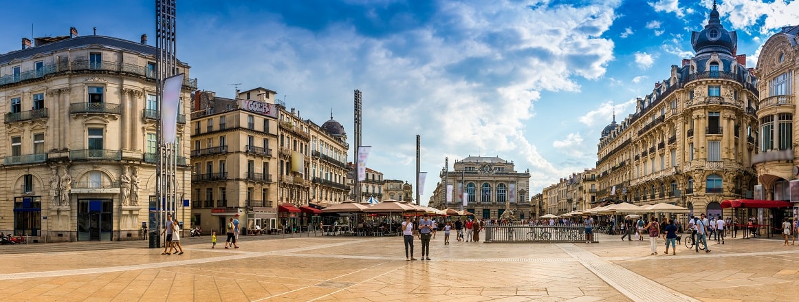 Montpellier, où l'on trouve beaucoup de parquet et de carrelage