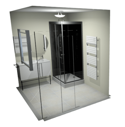 3D d'une salle de bain de 5m²