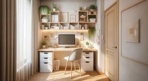 bureau de 9m2 aménagé