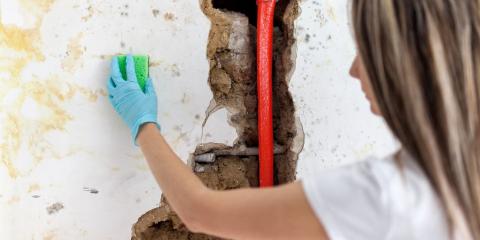 fuite sur une canalisation encastrée