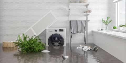 Fuite d'eau dans une salle de bain 