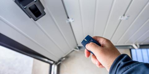 ouverture d'une porte de garage électrique