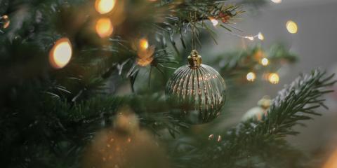 Sapin de noël décoré